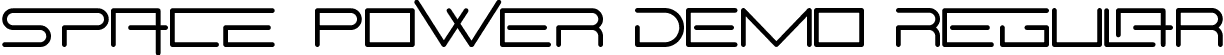 Space Power Demo Regular font - SpacePowerDemoRegular.ttf