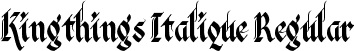 Kingthings Italique Regular font - Kingthings Italique.ttf