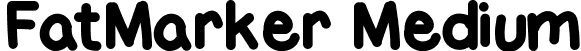 FatMarker Medium font - FatMarker.ttf