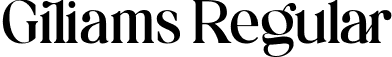 Giliams Regular font - Giliams-Regular.ttf