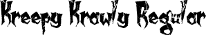 Kreepy Krawly Regular font - Kreepy Krawly.ttf