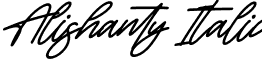 Alishanty Italic font - Alishanty Italic.ttf