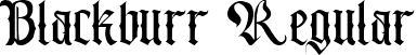 Blackburr Regular font - Blackburr.ttf