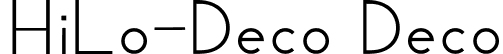 HiLo-Deco Deco font - HiLo-Deco.ttf