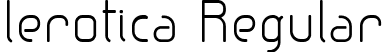 lerotica Regular font - lerotica-regular.ttf