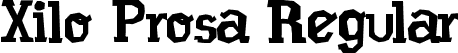 Xilo Prosa Regular font - Xilo Prosa.ttf