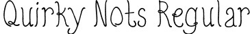 Quirky Nots Regular font - Quirky Nots.otf