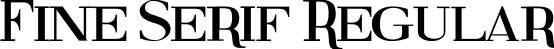 Fine Serif Regular font - Fine Serif.ttf