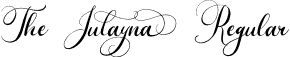 The Julayna Regular font - thejulayna-pk21b.otf