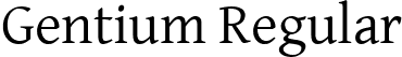 Gentium Regular font - GenR102.TTF