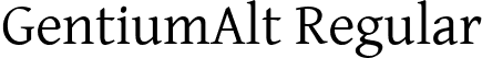 GentiumAlt Regular font - GenAR102.TTF