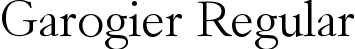 Garogier Regular font - Garogier.ttf