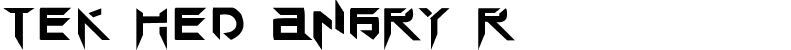 TEK HED ANGRY Regular font - tek hed angry.TTF