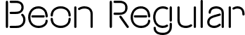 Beon Regular font - Beon-Regular.otf