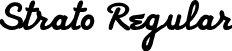 Strato Regular font - Strato-linked.otf