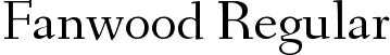 Fanwood Regular font - fanwood-webfont.ttf