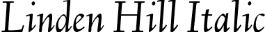 Linden Hill Italic font - LindenHill-Italic-webfont.ttf