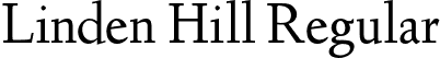 Linden Hill Regular font - Linden Hill.otf