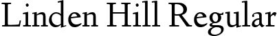 Linden Hill Regular font - LindenHill-webfont.ttf