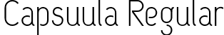 Capsuula Regular font - Capsuula.ttf