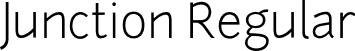 Junction Regular font - Junction-light.otf