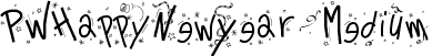 PWHappyNewYear Medium font - PWHappyNewYear.ttf