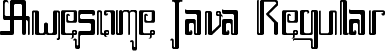 Awesome Java Regular font - awesome_java.ttf