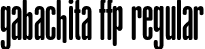 gAbAcHiTA FFP Regular font - gAbAcHiTA-personal-use.otf