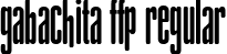 gAbAcHiTA FFP Regular font - gAbAcHiTA-personal-use.ttf