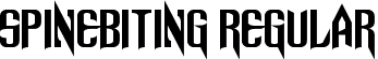 Spinebiting Regular font - Spinebiting.ttf