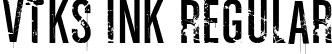 vtks ink Regular font - vtks ink.ttf