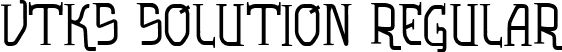 vtks solution Regular font - vtks solution.ttf