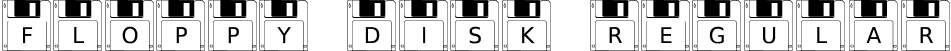 Floppy Disk Regular font - FloppyDisk.otf