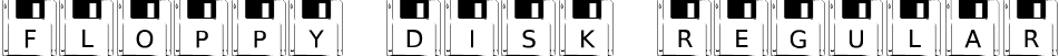 Floppy Disk Regular font - FloppyDisk.ttf