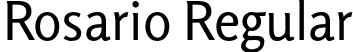 Rosario Regular font - Rosario-Regular.otf