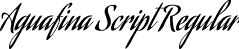 Aguafina Script Regular font - AguafinaScript-Regular.ttf