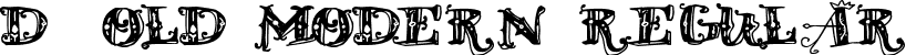 D_OLD MODERN Regular font - D_OLD_MODERN.ttf