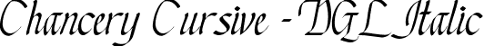 Chancery Cursive - DGL Italic font - chancur.ttf