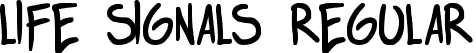 life signals Regular font - life signals.ttf