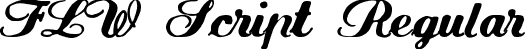 FLW Script Regular font - flwscrp.ttf