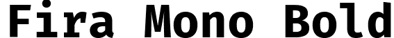 Fira Mono Bold font - FiraMono-Bold.ttf