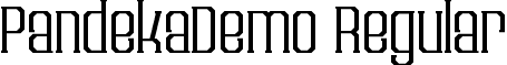 PandekaDemo Regular font - PandekaDemoRegular.ttf