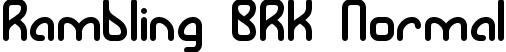 Rambling BRK Normal font - rambling.ttf