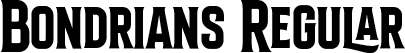 Bondrians Regular font - Bondrians.otf