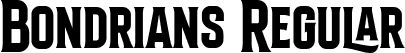 Bondrians Regular font - Bondrians.ttf