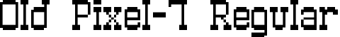 Old Pixel-7 Regular font - old_pixel-7.ttf