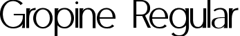 Gropine Regular font - Gropine Regular.ttf