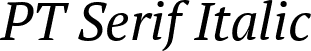 PT Serif Italic font - PTF56F.ttf