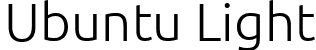 Ubuntu Light font - Ubuntu-L.ttf