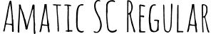 Amatic SC Regular font - AmaticSC-Regular.ttf